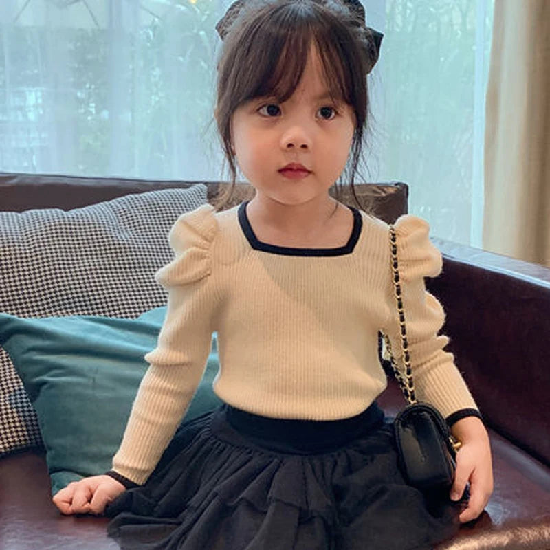 Girls Cardigan Jackets 2025 Fall Winter New Baby Cute Sweet Girls Clothing  Kids Children Top Lace Lapel Jacket For Girls Autumn