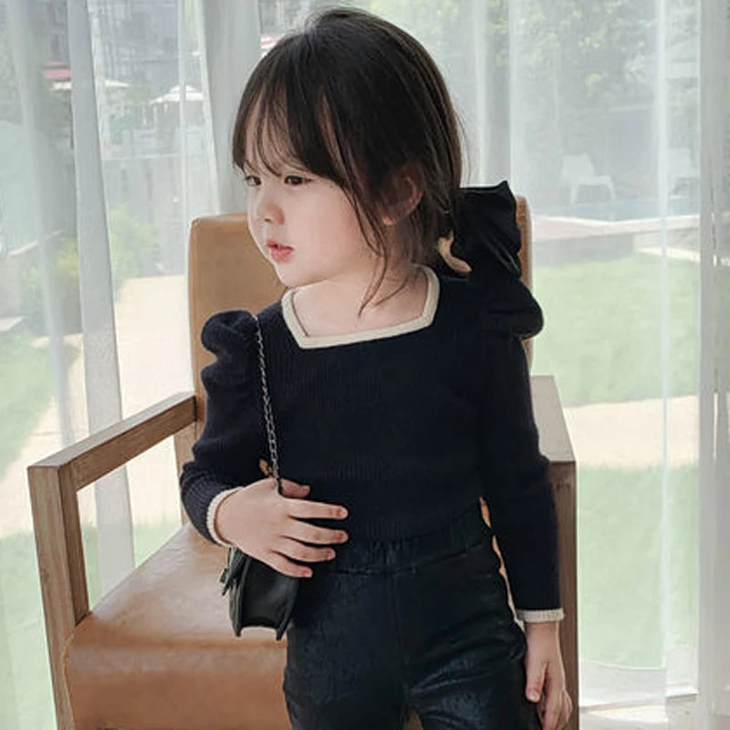 Girls Cardigan Jackets 2025 Fall Winter New Baby Cute Sweet Girls Clothing  Kids Children Top Lace Lapel Jacket For Girls Autumn