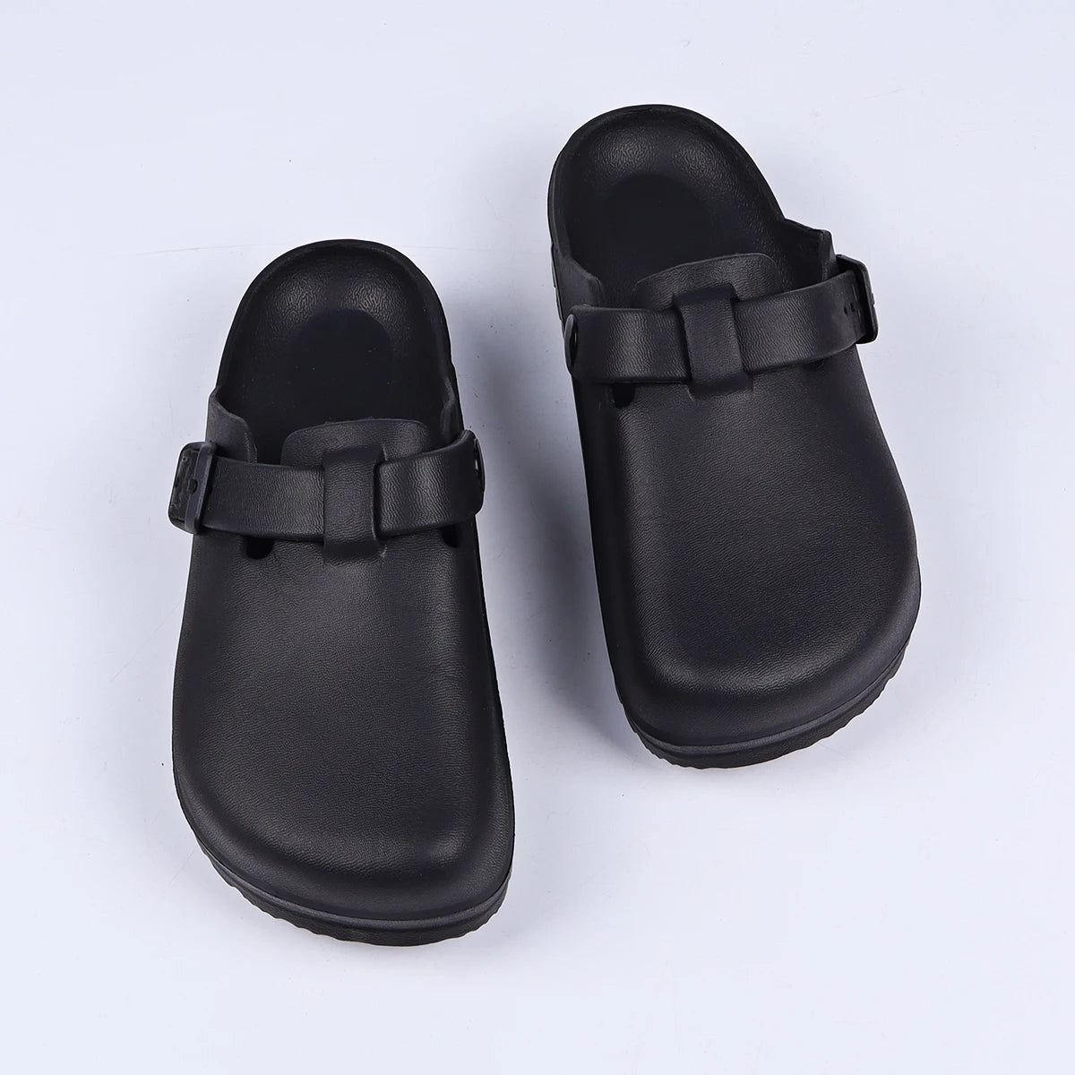 House slippers Adjustable Buckle EVA Women's Slippers Lightweight Closed Toe Indoor Slides Soft Sole Platform Sandals