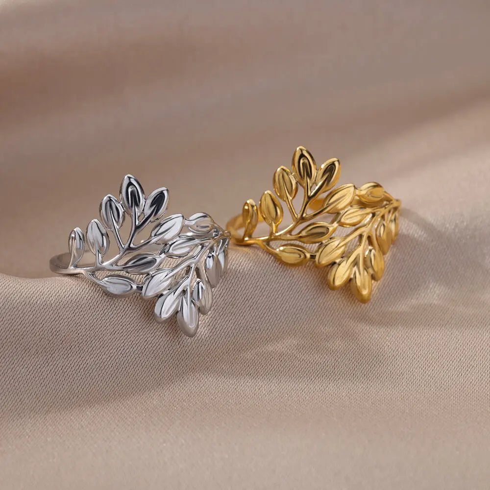 40 Style Rings for Women Stainless Steel Rings Classic Gold Color