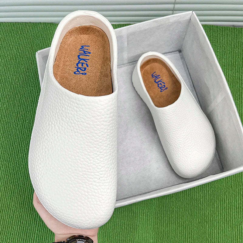 Men's and Women's Summer Breathable, Waterproof, Non-Slip Kitchen Shoes, Slip-On Beach Shoes, Toe-Toe Sandals and Slippers