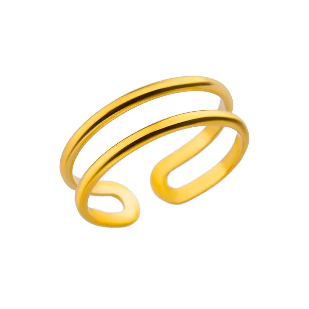 40 Style Rings for Women Stainless Steel Rings Classic Gold Color