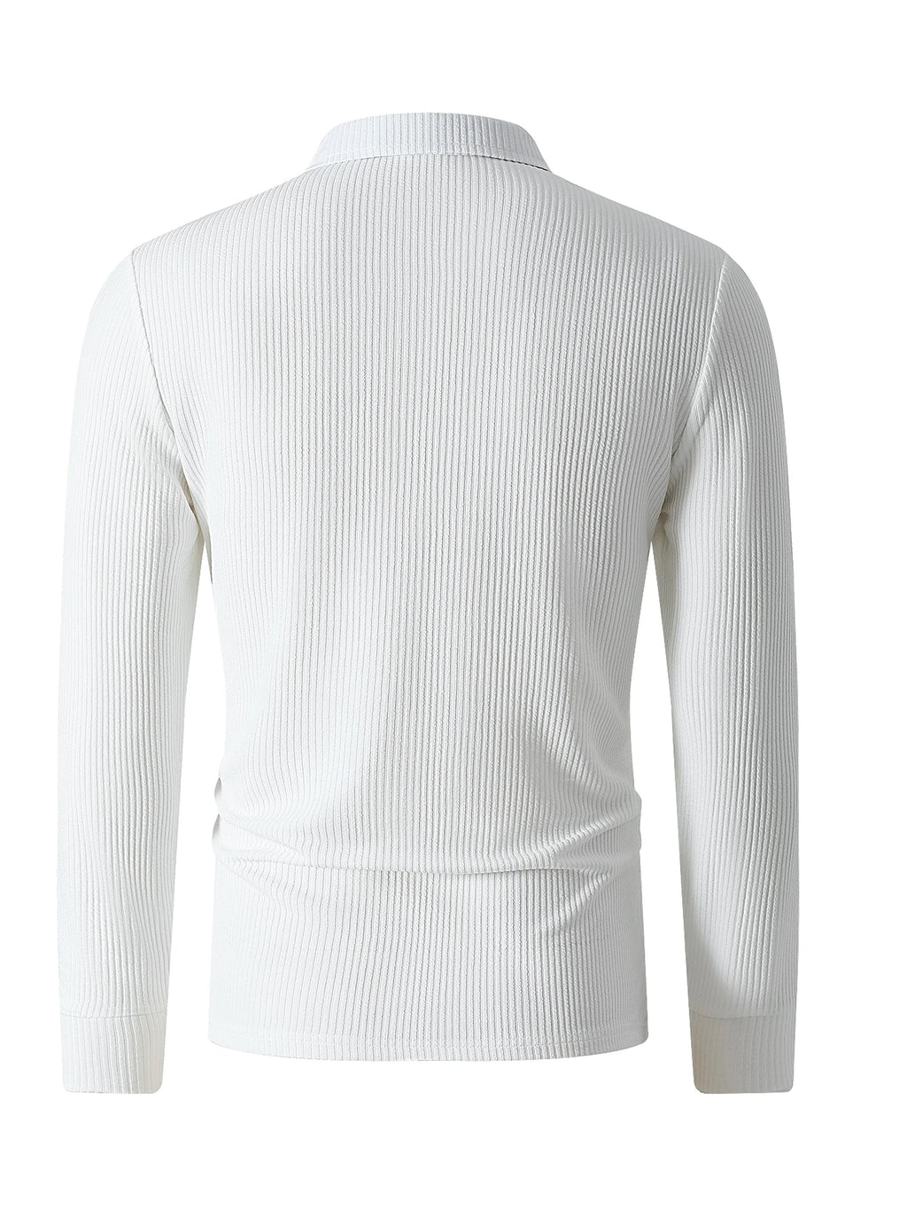 New Light Luxury Light Business Mature Casual Men Sports Retro Style Striped Fashion Men Outdoor Long Sleeve POLO Shirt