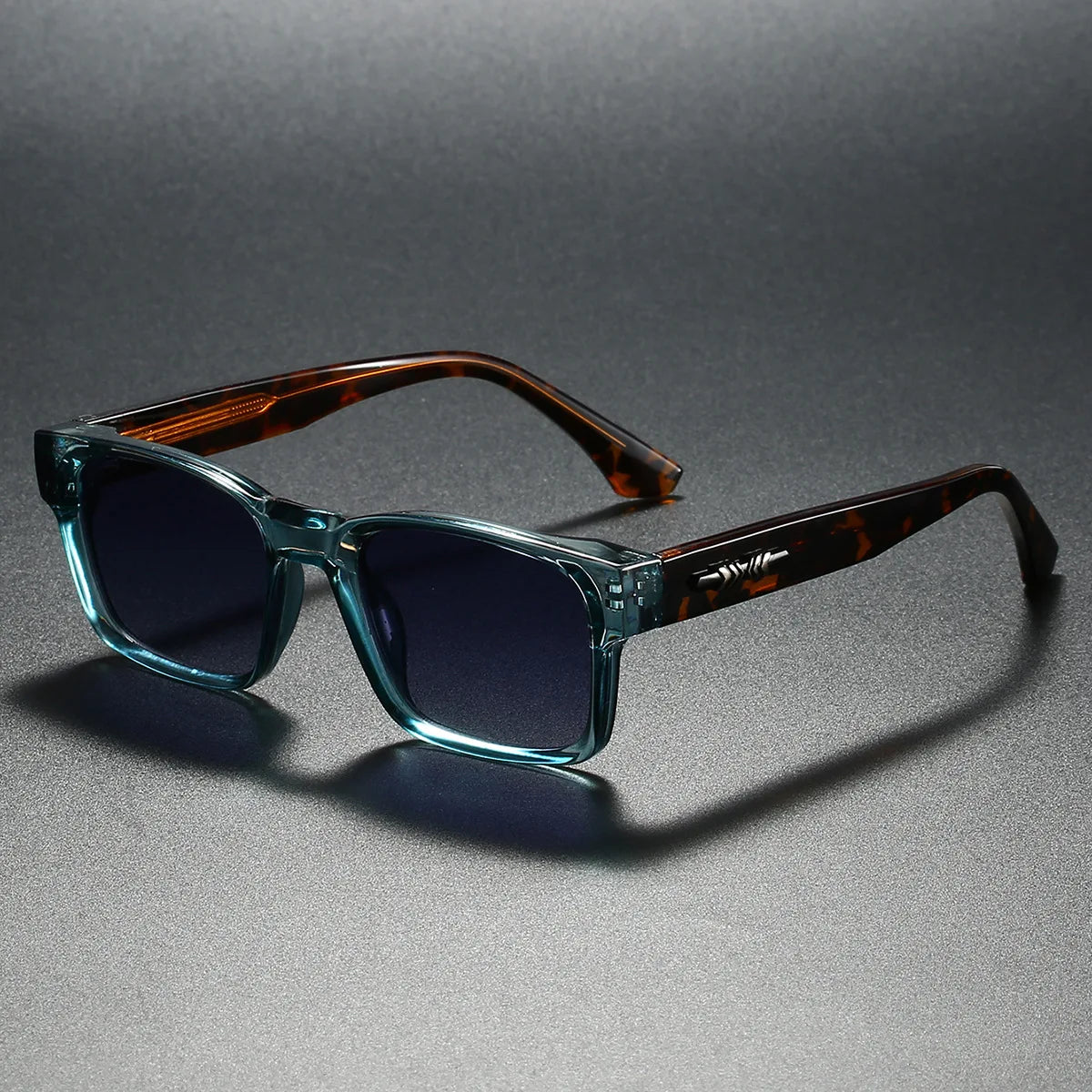 Quality Square Polarized Sunglasses Men Metal Core UV400 Unisex