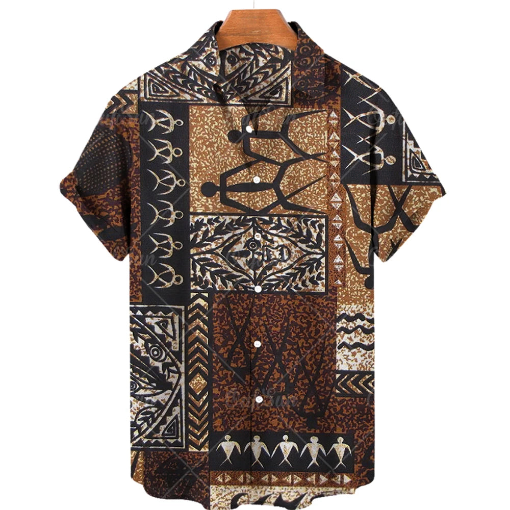 Hot New Men's High Quality Luxury Hawaii Dazn Holiday Beach Floral Shirt Elegant Men Top Sale Best Ethnic Style Clothing 2023