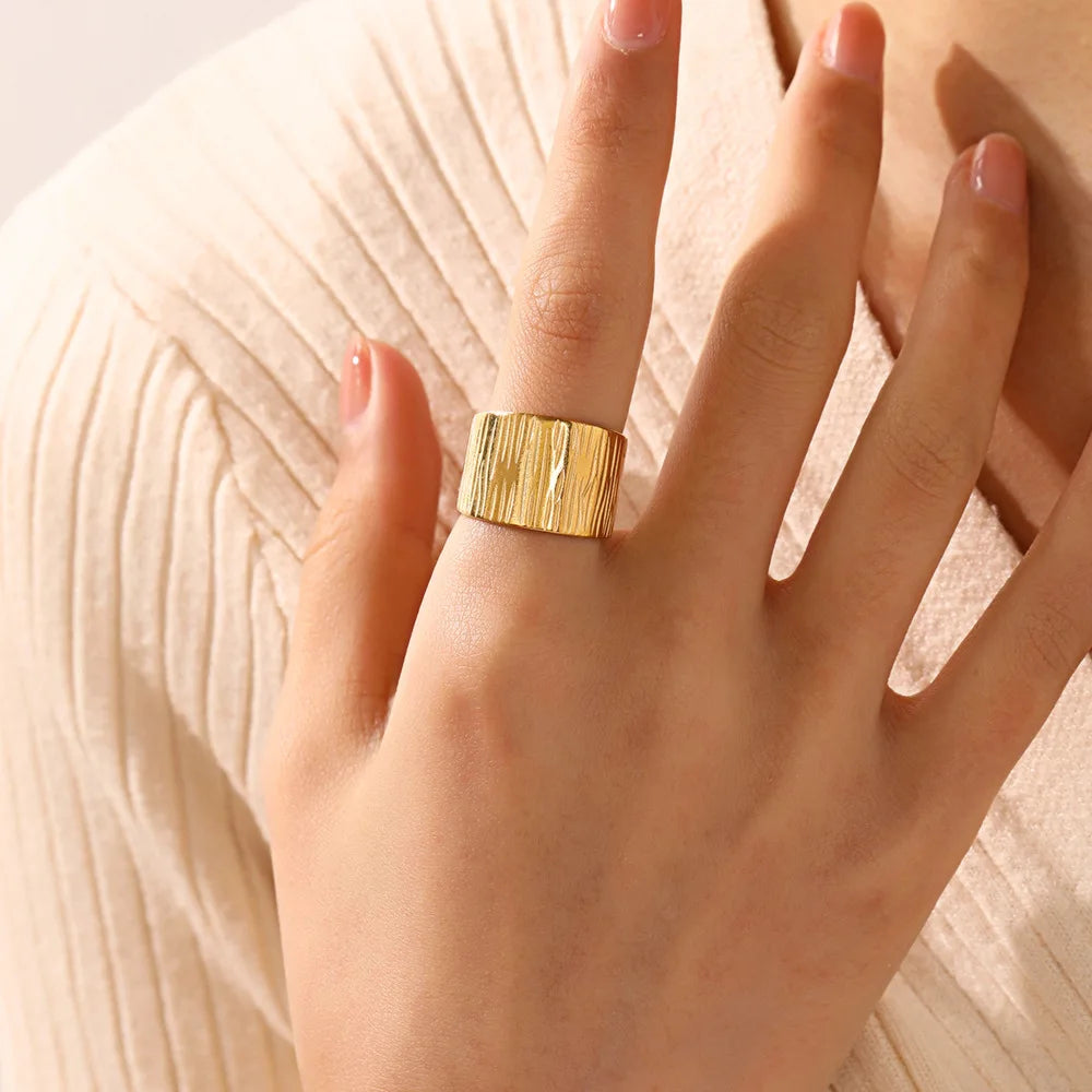 40 Style Rings for Women Stainless Steel Rings Classic Gold Color
