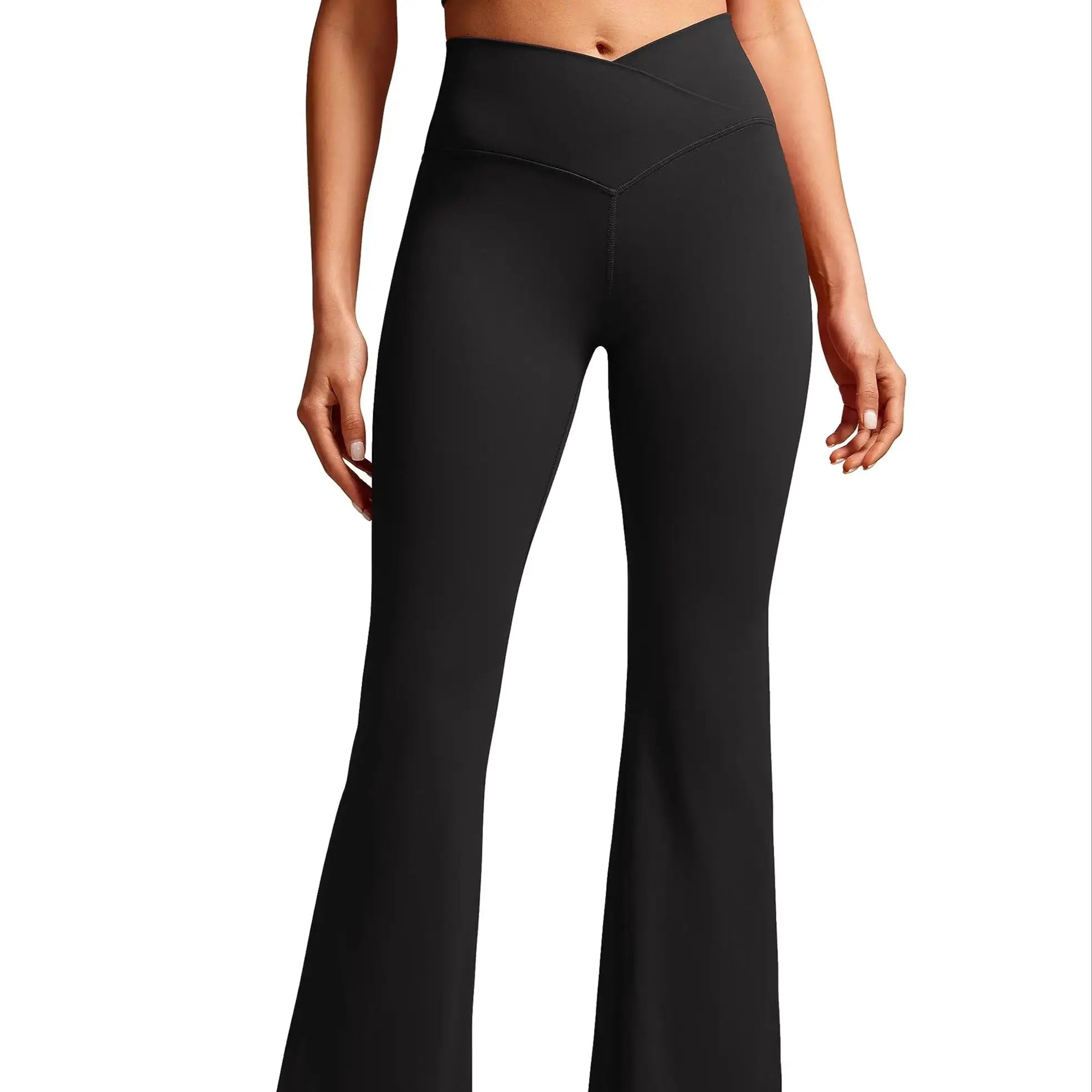 V-Cross Flare Leggings