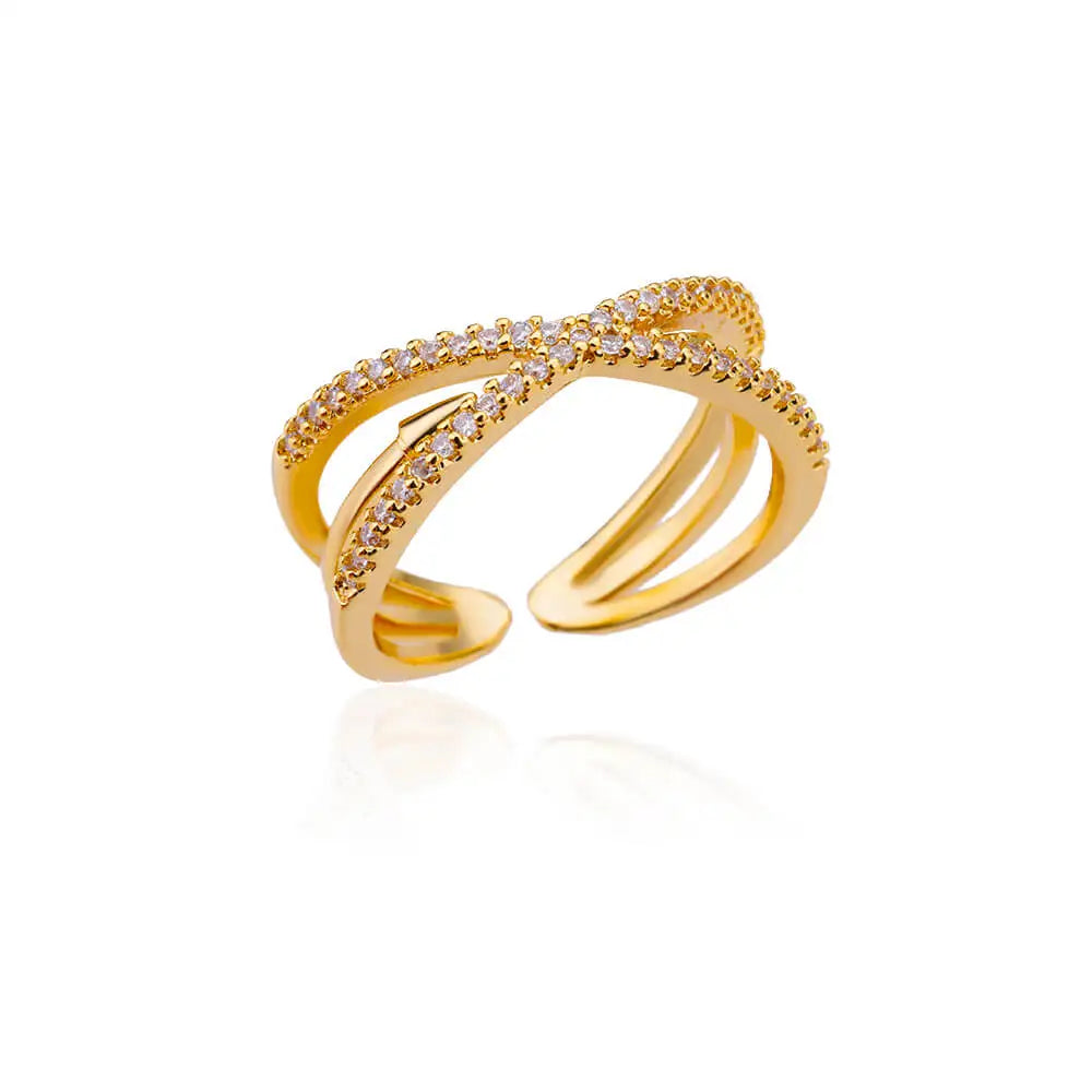 316L Stainless Steel Rings for Women Gold Color