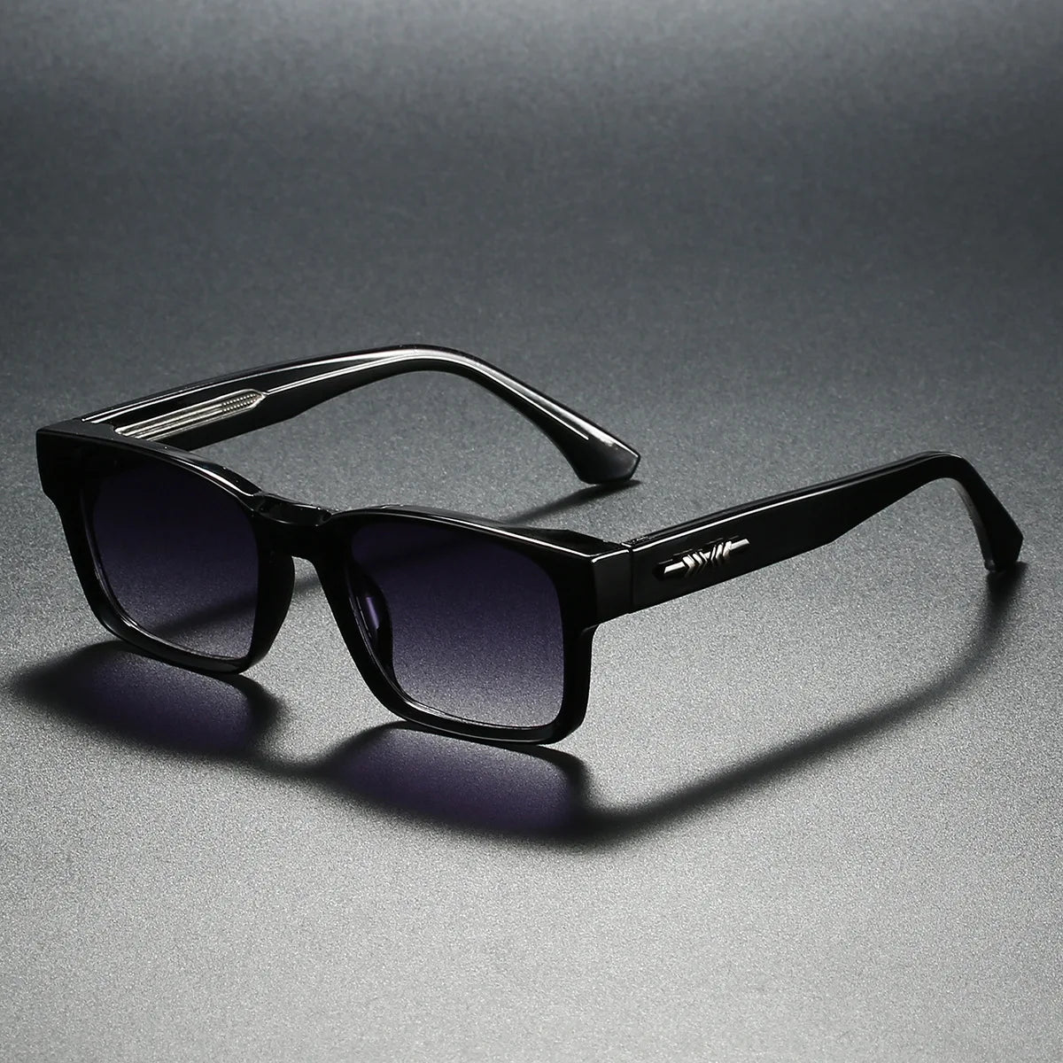 Quality Square Polarized Sunglasses Men Metal Core UV400 Unisex