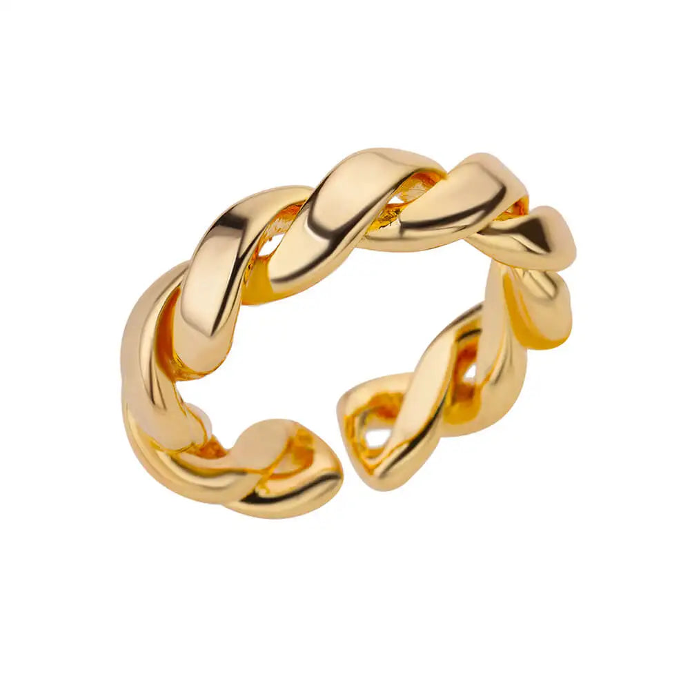 40 Style Rings for Women Stainless Steel Rings Classic Gold Color