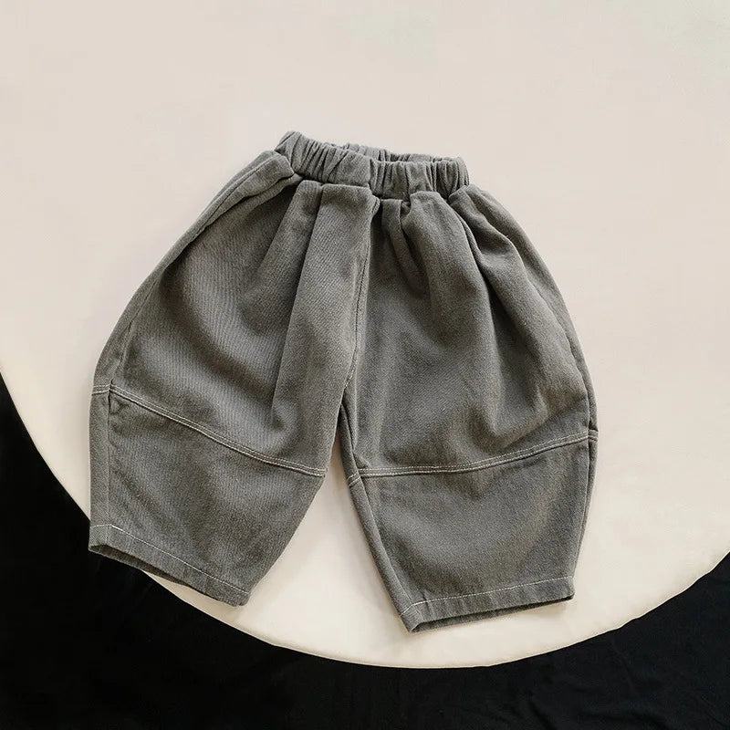 Children's Harem Pants Loose Kids Wide Leg Pants Fashion Baby Trousers Boys Girls Casual Pants Children Clothes 2025 Autumn