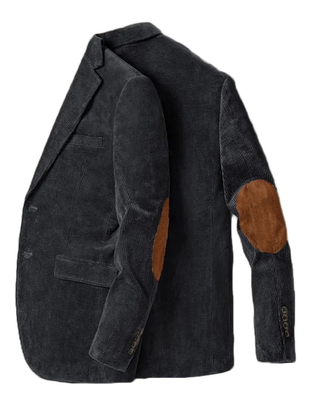Men's Corduroy Blazer Business Casual Jacket with Elbow Patch Spring Fall Sport Coats Fashion Casual Single Breasted Men Jacket