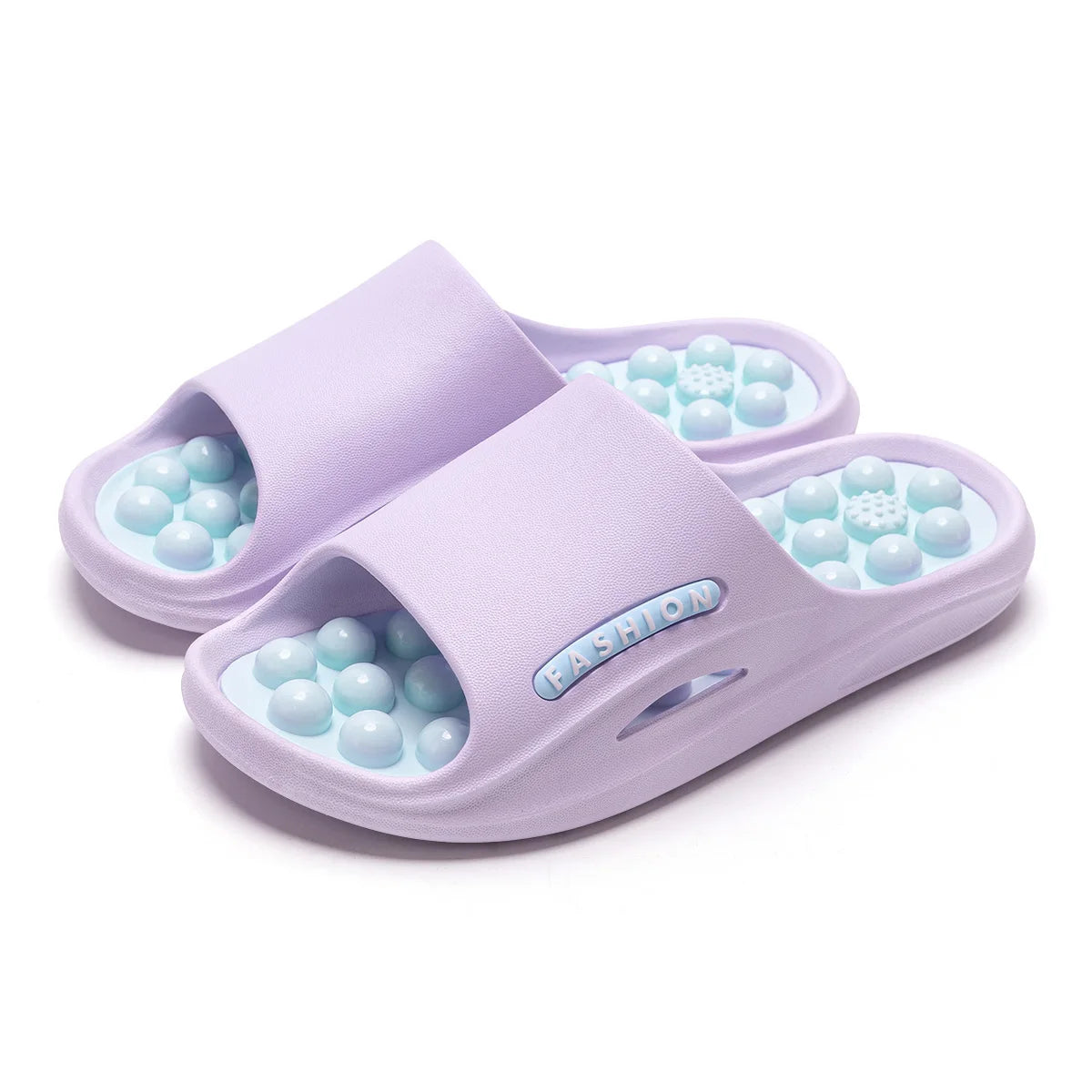 Summer Women Massage Slippers PVC Non-slip Unisex Home Slippers Comfortable Lightweight Indoor Outdoor Slides