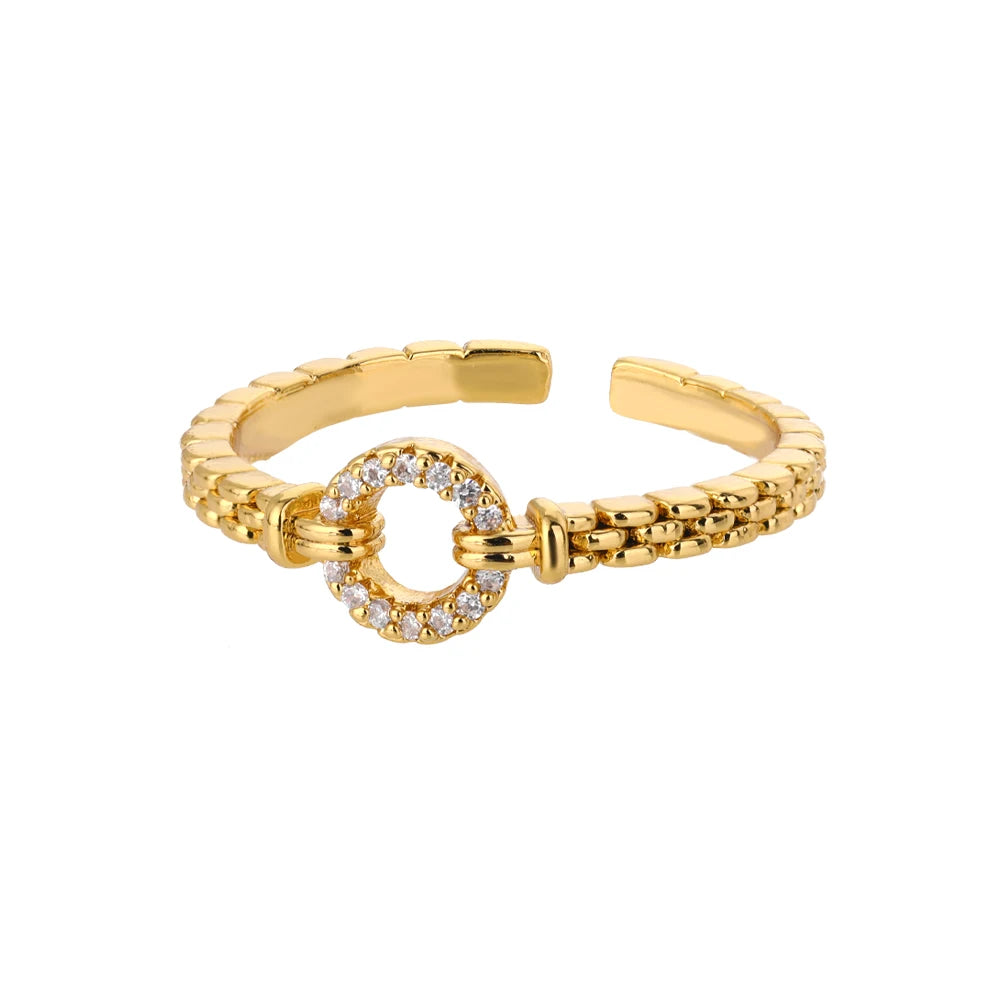 316L Stainless Steel Rings for Women Gold Color