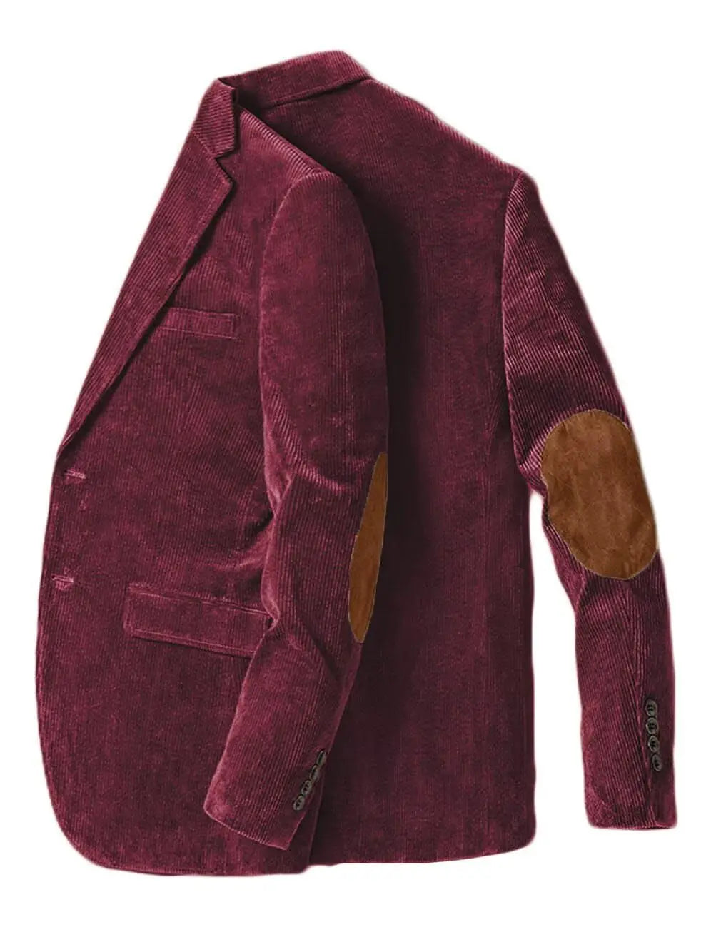 Men's Corduroy Blazer Business Casual Jacket with Elbow Patch Spring Fall Sport Coats Fashion Casual Single Breasted Men Jacket