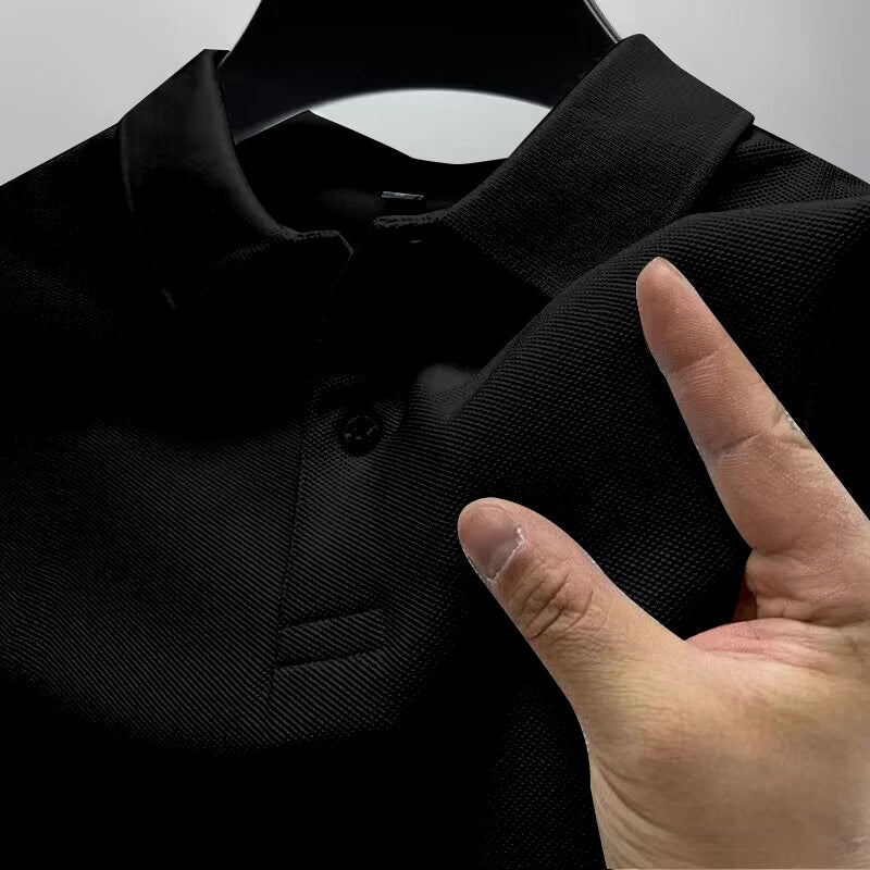 Men's Casual Polo Shirt Summer Streetwear Short Sleeve Business Casual Tops Quick-Drying Breathable Clothing POLO Shirt S-4XL