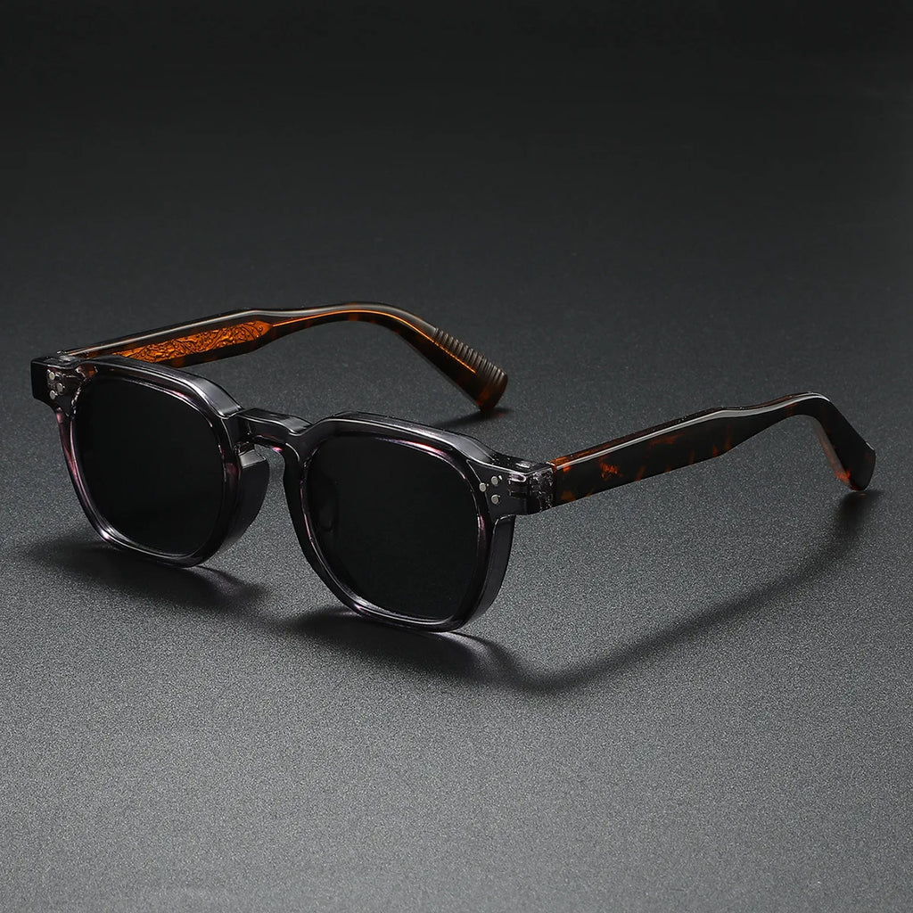 New Polarized Sunglasses Unisex Metal Core CP Square