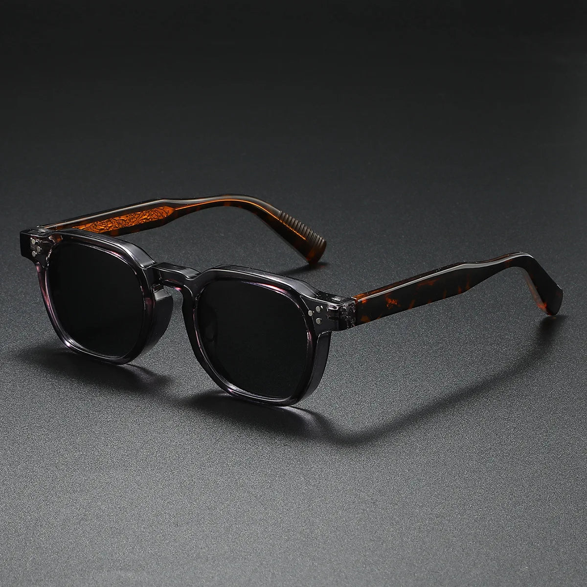 New Polarized Sunglasses Unisex Metal Core CP Square