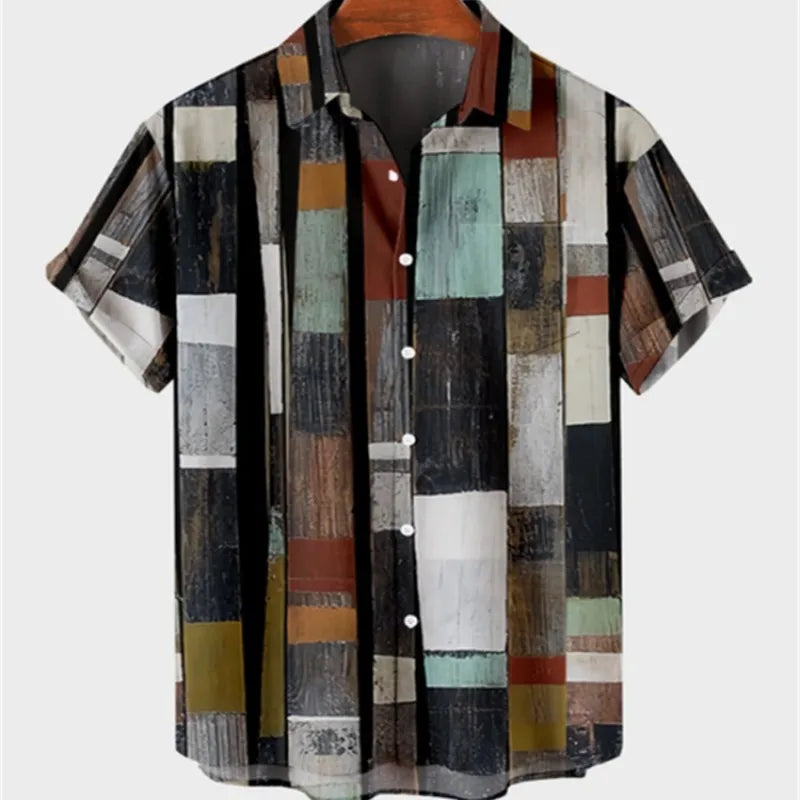 Hot New Men's High Quality Luxury Hawaii Dazn Holiday Beach Floral Shirt Elegant Men Top Sale Best Ethnic Style Clothing 2023