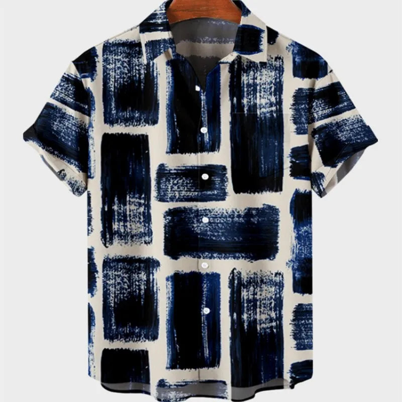 Hot New Men's High Quality Luxury Hawaii Dazn Holiday Beach Floral Shirt Elegant Men Top Sale Best Ethnic Style Clothing 2023