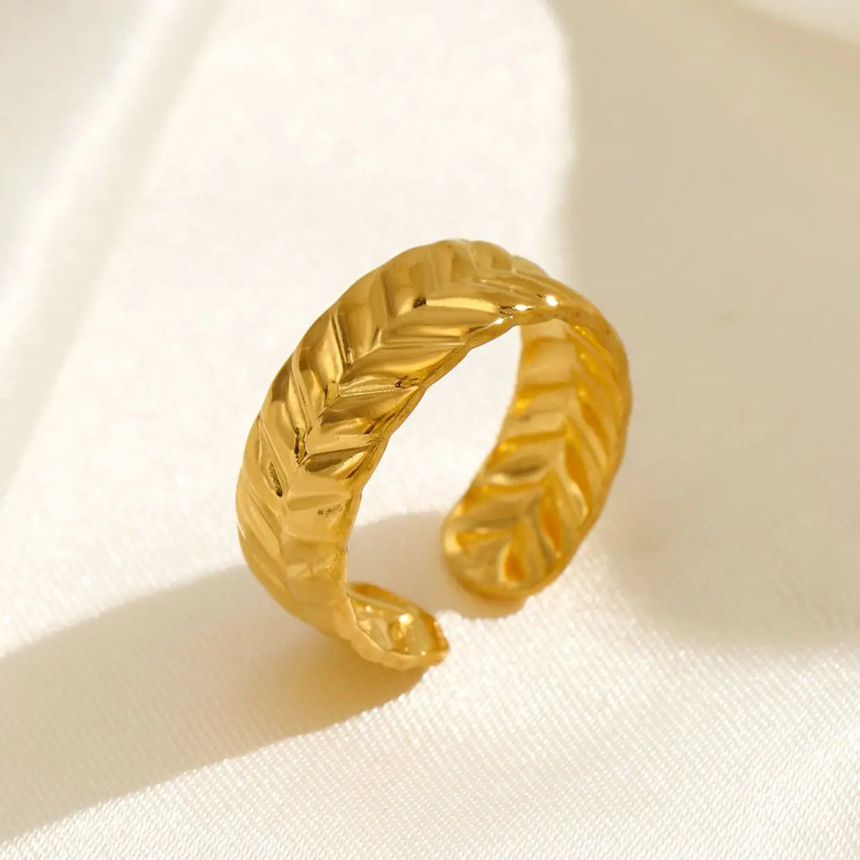 316L Stainless Steel Rings for Women Gold Color