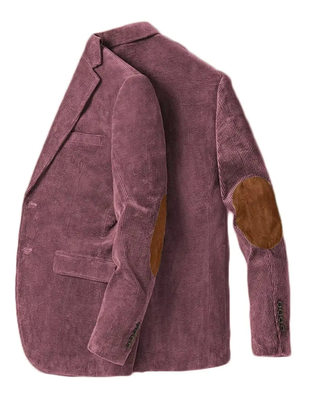 Men's Corduroy Blazer Business Casual Jacket with Elbow Patch Spring Fall Sport Coats Fashion Casual Single Breasted Men Jacket