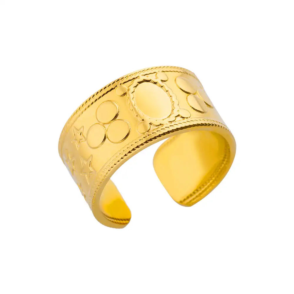 40 Style Rings for Women Stainless Steel Rings Classic Gold Color