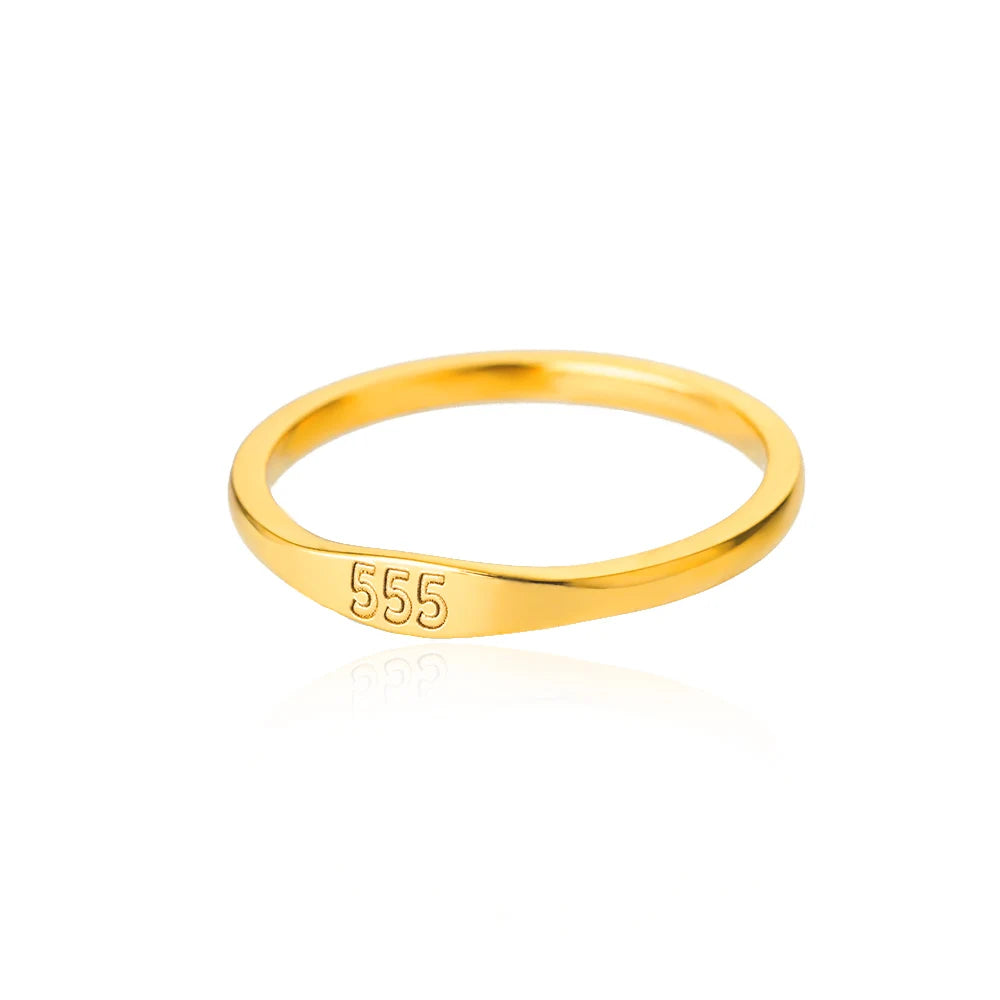 316L Stainless Steel Rings for Women Gold Color