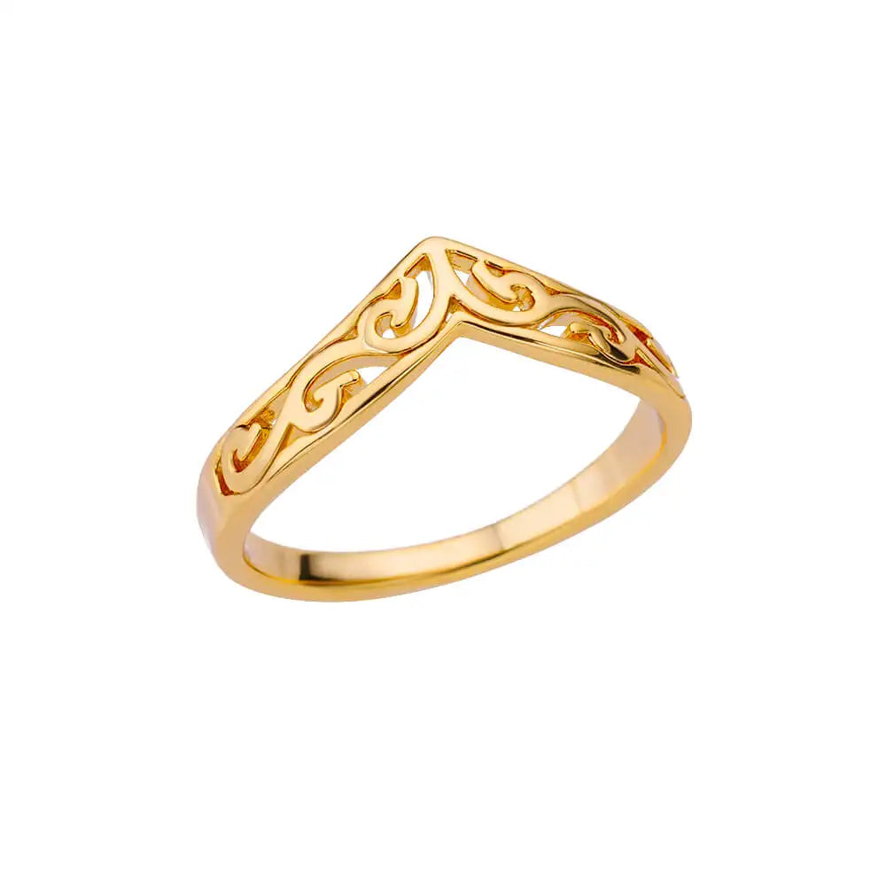 316L Stainless Steel Rings for Women Gold Color
