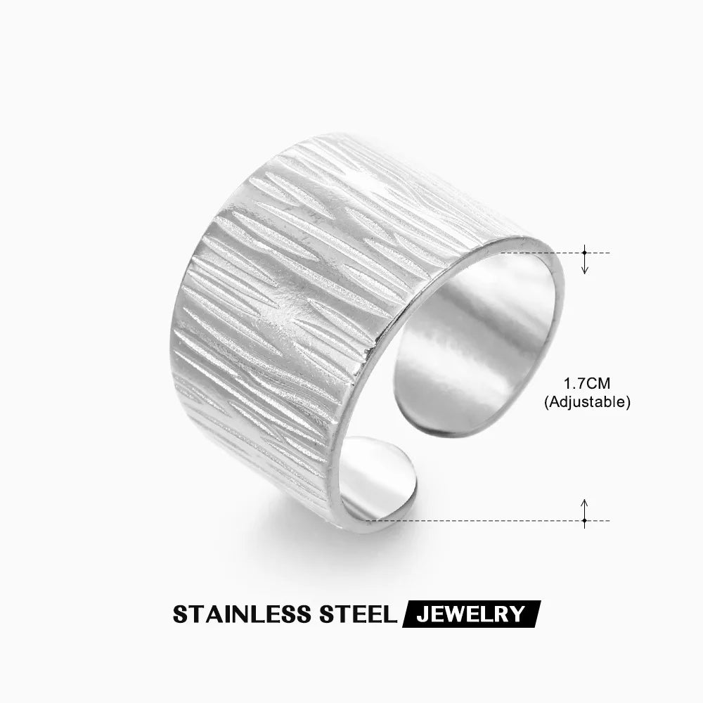 316L Stainless Steel Rings for Women Gold Color