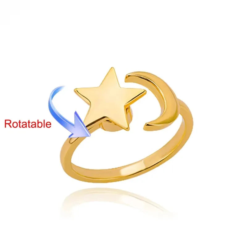 Sun Opal Rotator Ring