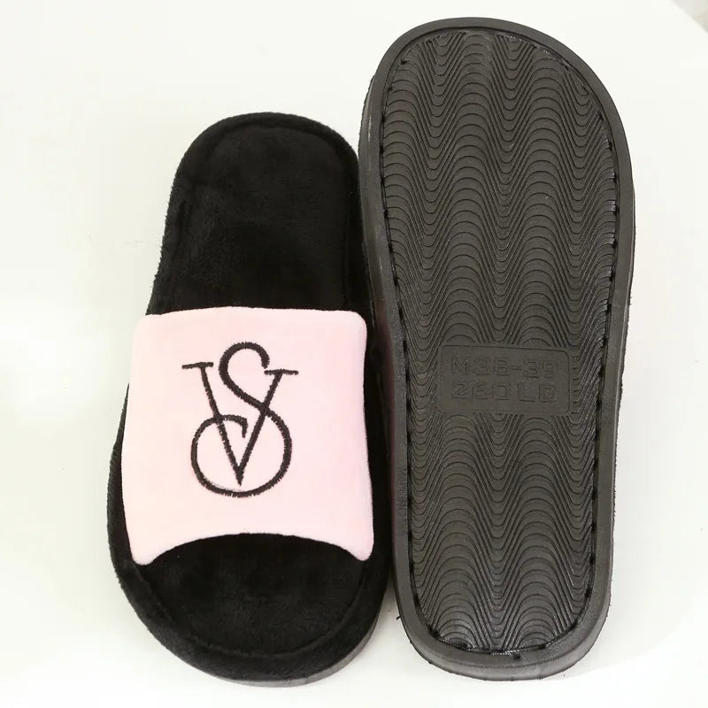 New Women's Cotton Slippers Warm Cotton Slippers Men Women Sandals Zapatos De Mujer Shoes Slides