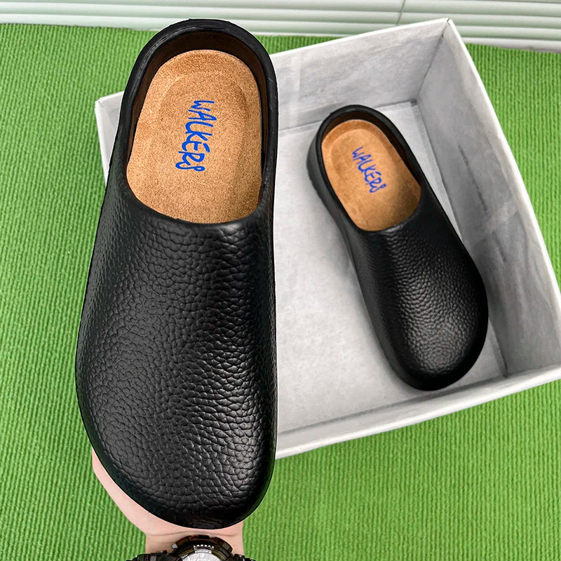 Men's and Women's Summer Breathable, Waterproof, Non-Slip Kitchen Shoes, Slip-On Beach Shoes, Toe-Toe Sandals and Slippers