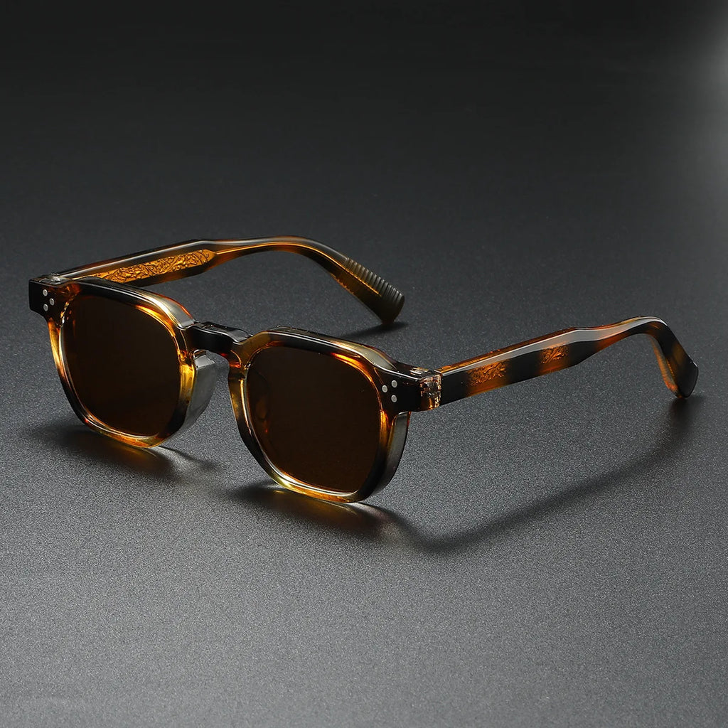 New Polarized Sunglasses Unisex Metal Core CP Square