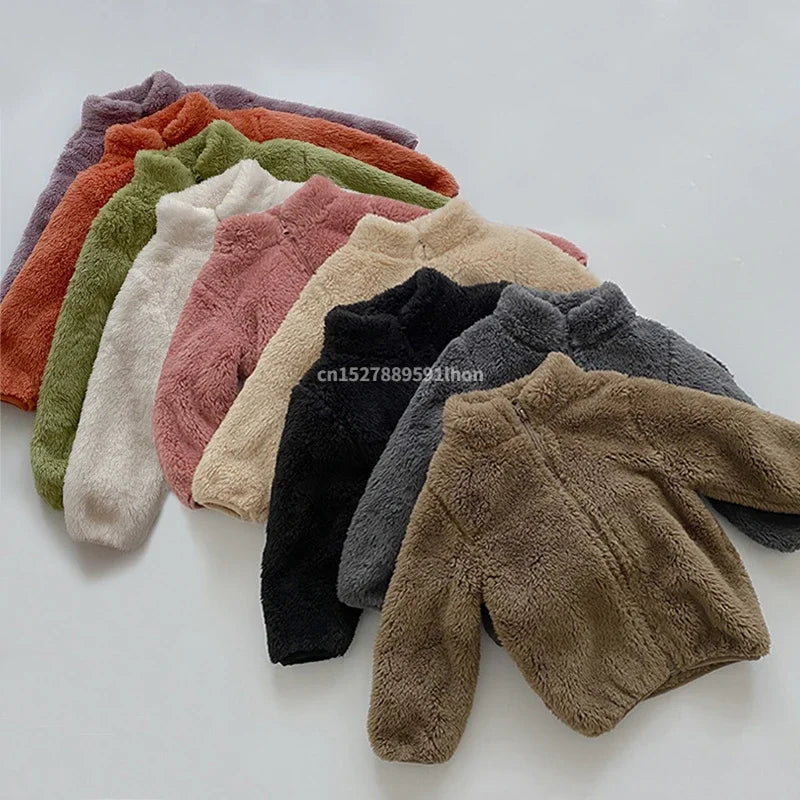 Kids Winter Coats 2025 New Children Outerwear Boy Warm Fleece Jacket Baby Girls Jackets for Autumn Spring.