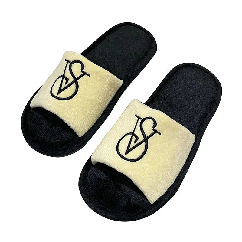 New Women's Cotton Slippers Warm Cotton Slippers Men Women Sandals Zapatos De Mujer Shoes Slides