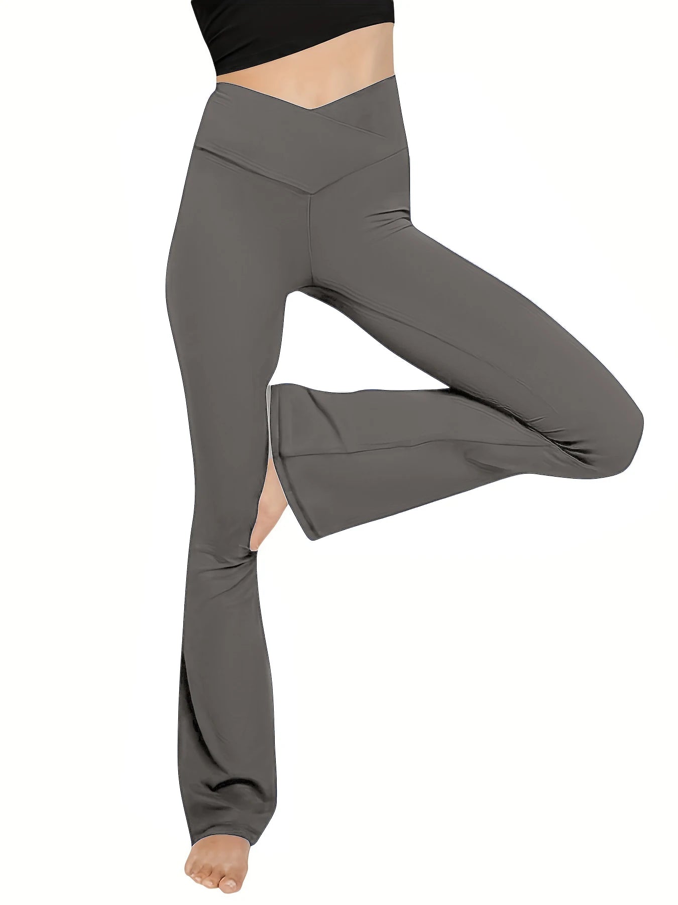 V-Cross Flare Leggings