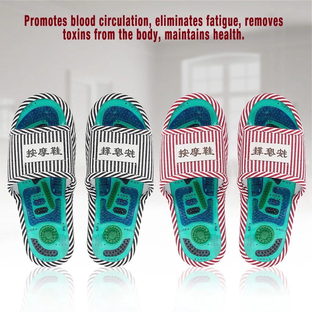 Acupoint Magnetic Therapy Massage Slippers Healthy Feet Care Massager Magnet Shoes Acupoint Massage Slippers