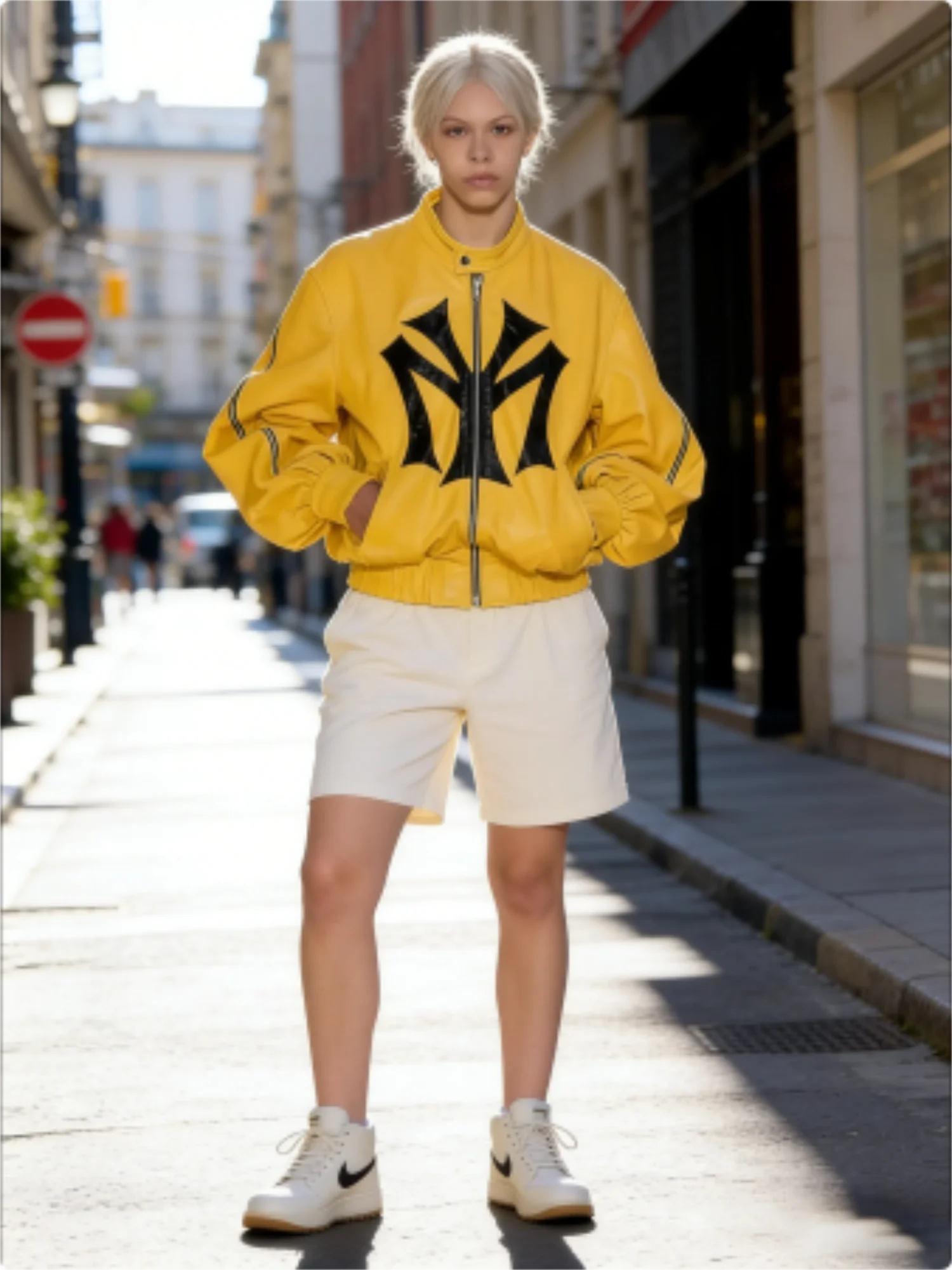 American style multi zipper design cross-border men's and women's loose letter embroidery pattern fashionable hoodie