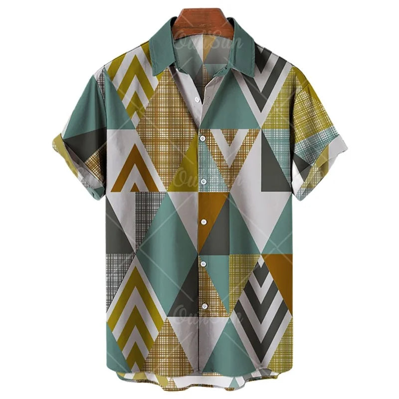 Hot New Men's High Quality Luxury Hawaii Dazn Holiday Beach Floral Shirt Elegant Men Top Sale Best Ethnic Style Clothing 2023