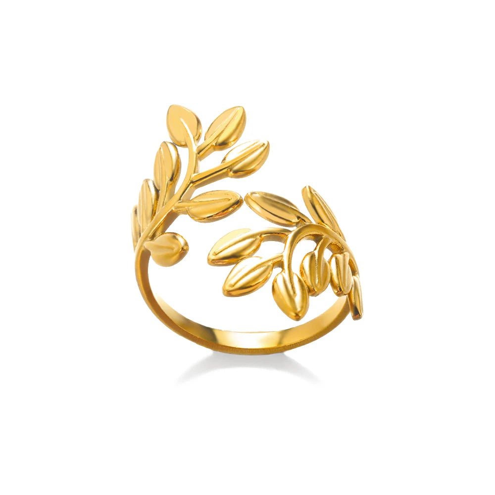 316L Stainless Steel Rings for Women Gold Color