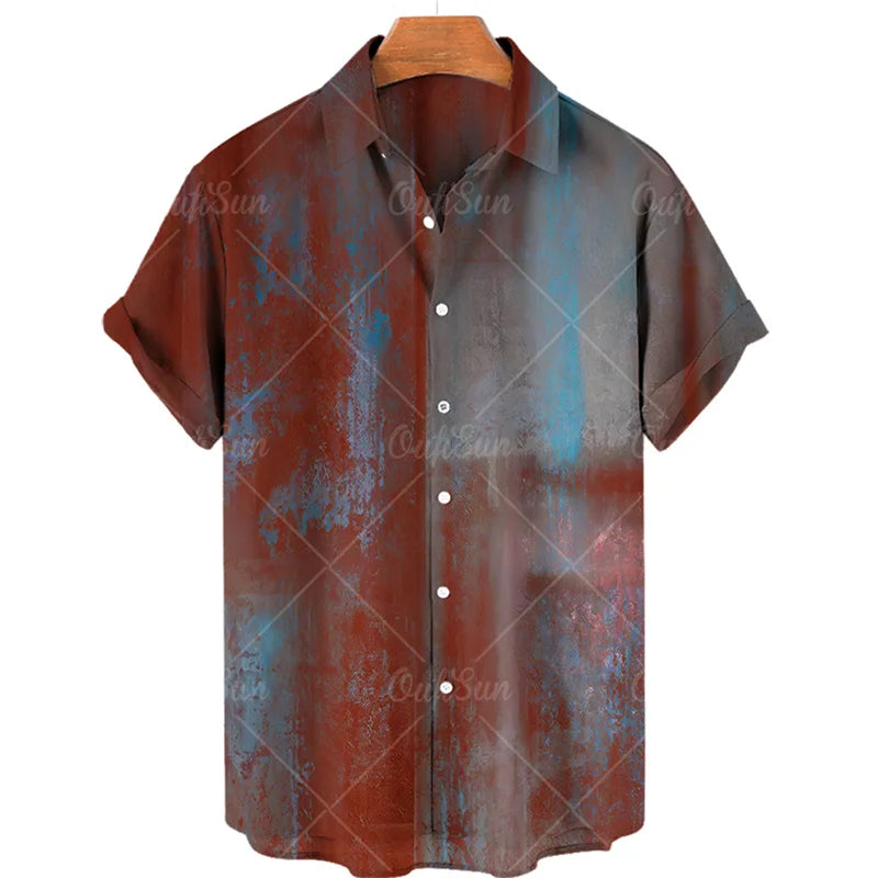 Hot New Men's High Quality Luxury Hawaii Dazn Holiday Beach Floral Shirt Elegant Men Top Sale Best Ethnic Style Clothing 2023