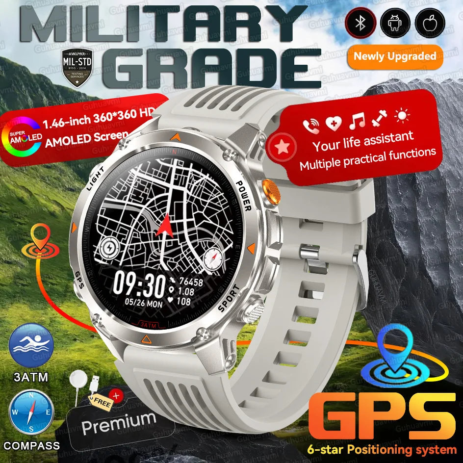 Forerunner 570 GPS Smart Watch 3ATM Waterproof  AMOLED Screen MULTI-BAND GNSS