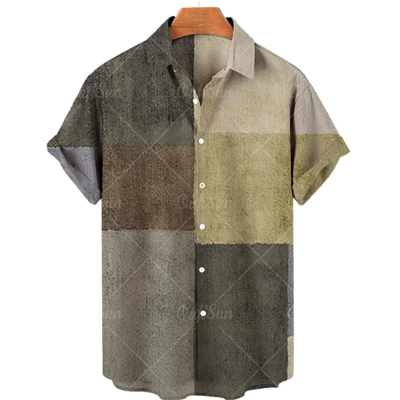 Hot New Men's High Quality Luxury Hawaii Dazn Holiday Beach Floral Shirt Elegant Men Top Sale Best Ethnic Style Clothing 2023