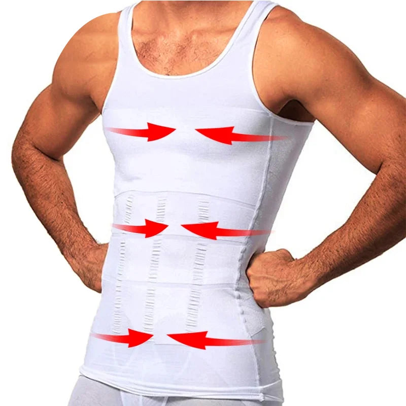 Mens Compression Sleeveless Jersey Fitness Clothes Training Shirts Gym Tank Tops Running Sports Skinny Vest Tight T-Shirt