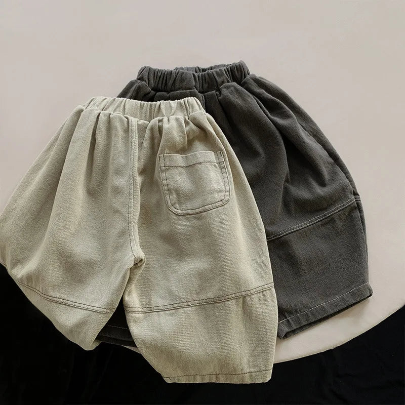 Children's Harem Pants Loose Kids Wide Leg Pants Fashion Baby Trousers Boys Girls Casual Pants Children Clothes 2025 Autumn