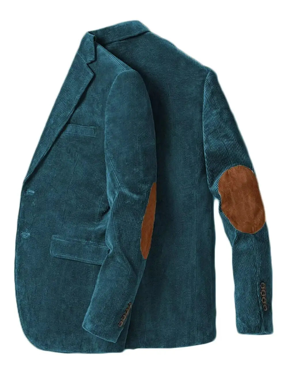 Men's Corduroy Blazer Business Casual Jacket with Elbow Patch Spring Fall Sport Coats Fashion Casual Single Breasted Men Jacket