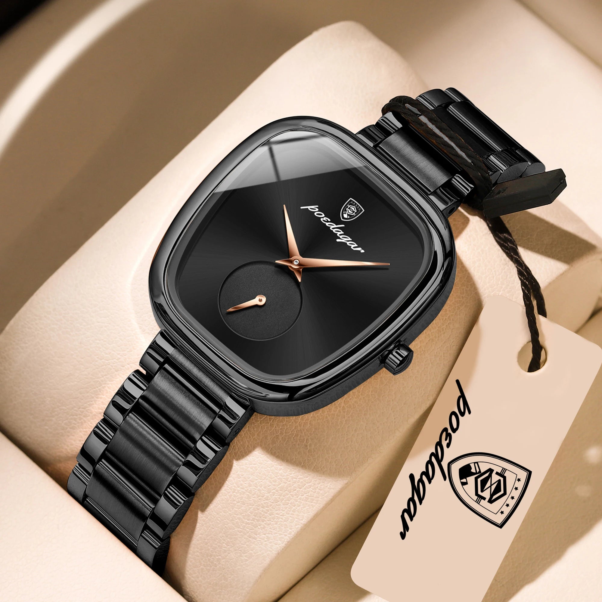 POEDAGAR Elegant Luxury Watch For Woman Waterproof Stainless Steel Women's Quartz Watches Simple High Quality Ladies Wristwatch