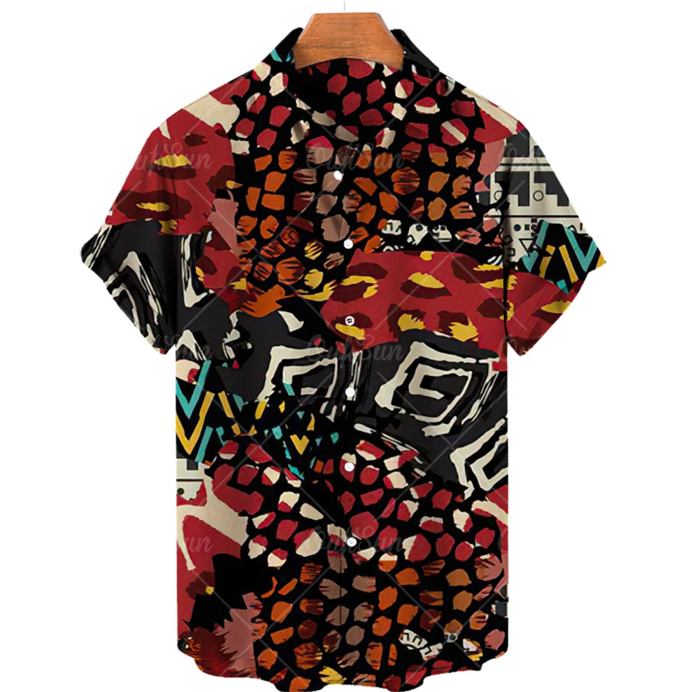 Hot New Men's High Quality Luxury Hawaii Dazn Holiday Beach Floral Shirt Elegant Men Top Sale Best Ethnic Style Clothing 2023