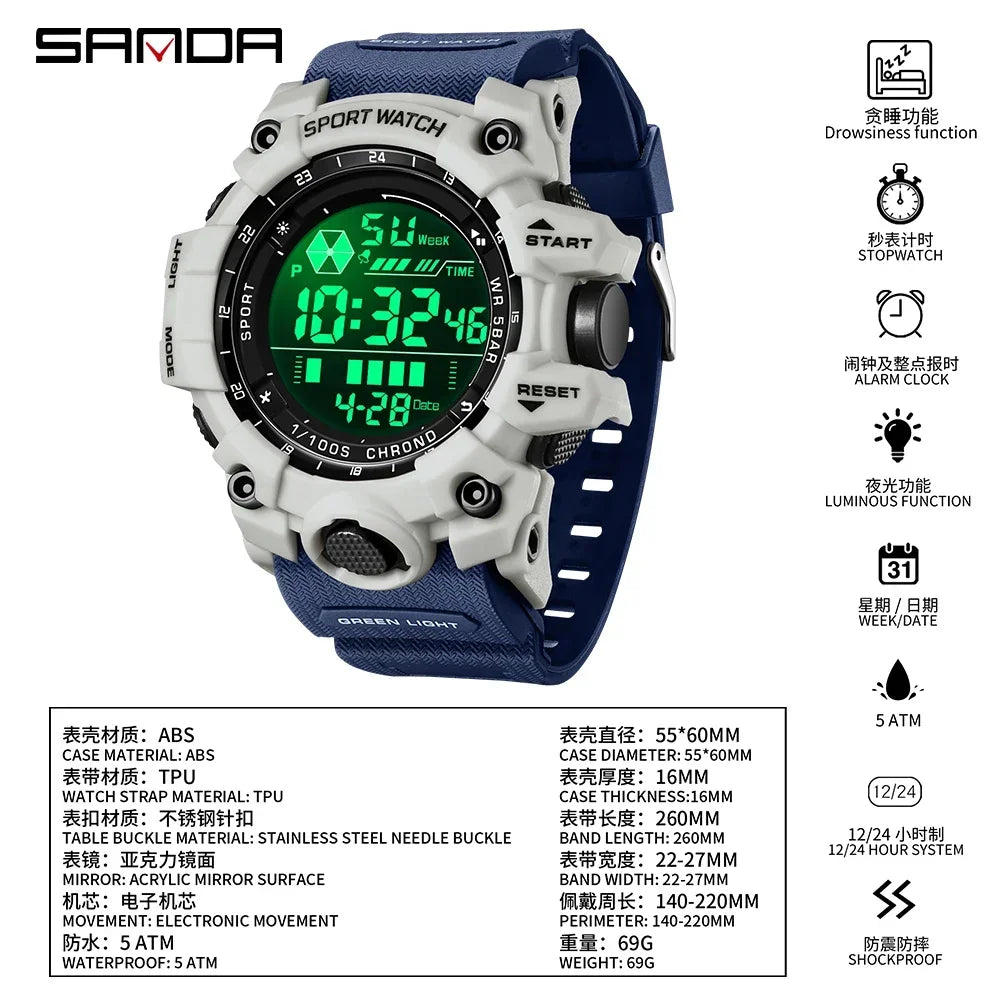 SANDA Men Watch Outdoor Sports